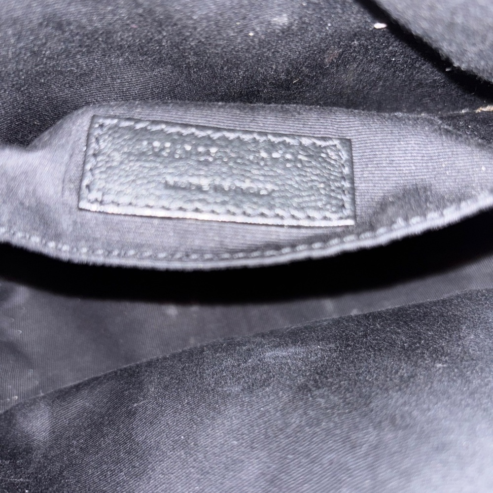 Saint Laurent Lou Medium YSL Monogram Patent Camera Bag- black patent - Picture 10 of 10